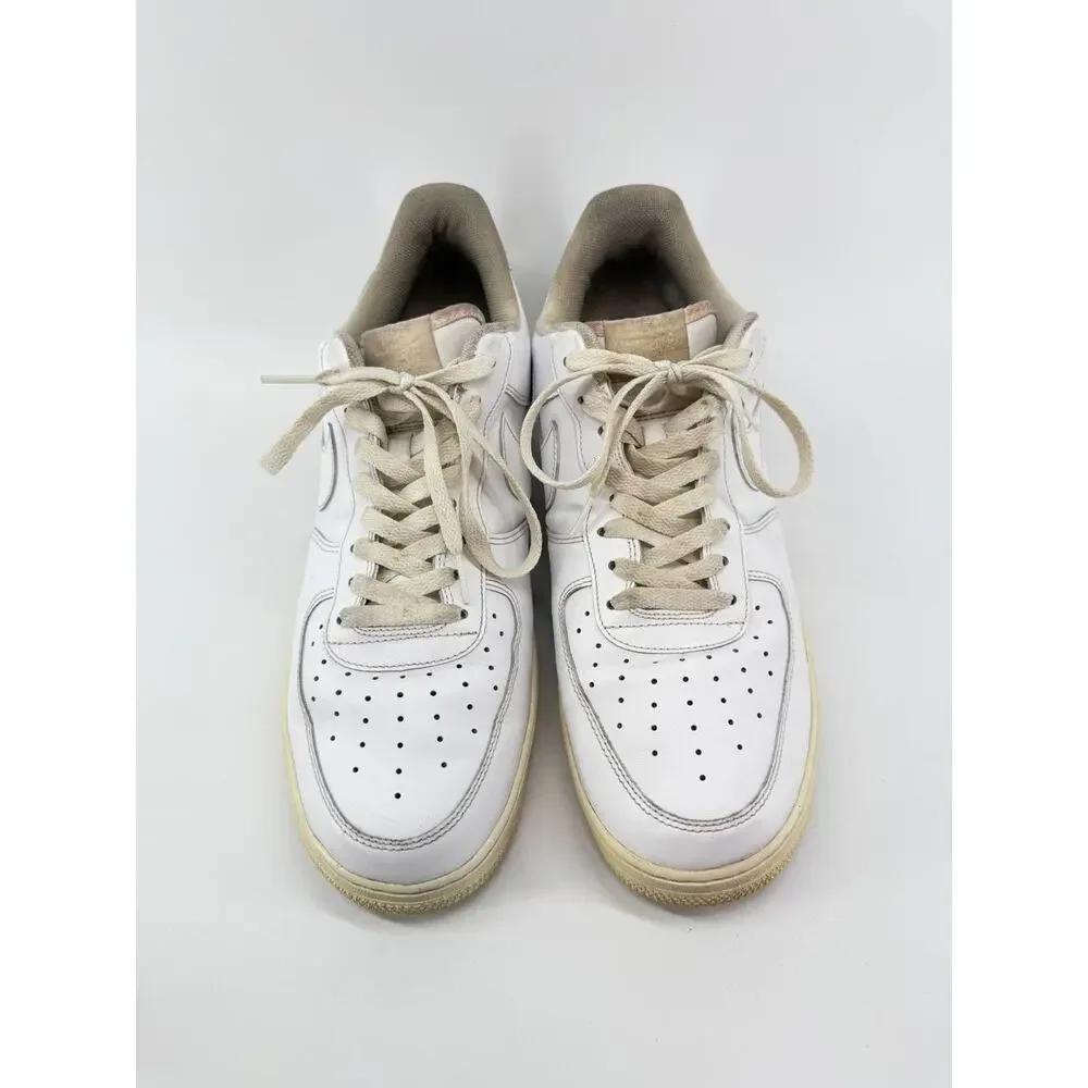 Nike Air Force 1 07 Low Triple White Mens Size 13 315122-111 Pre-Owned